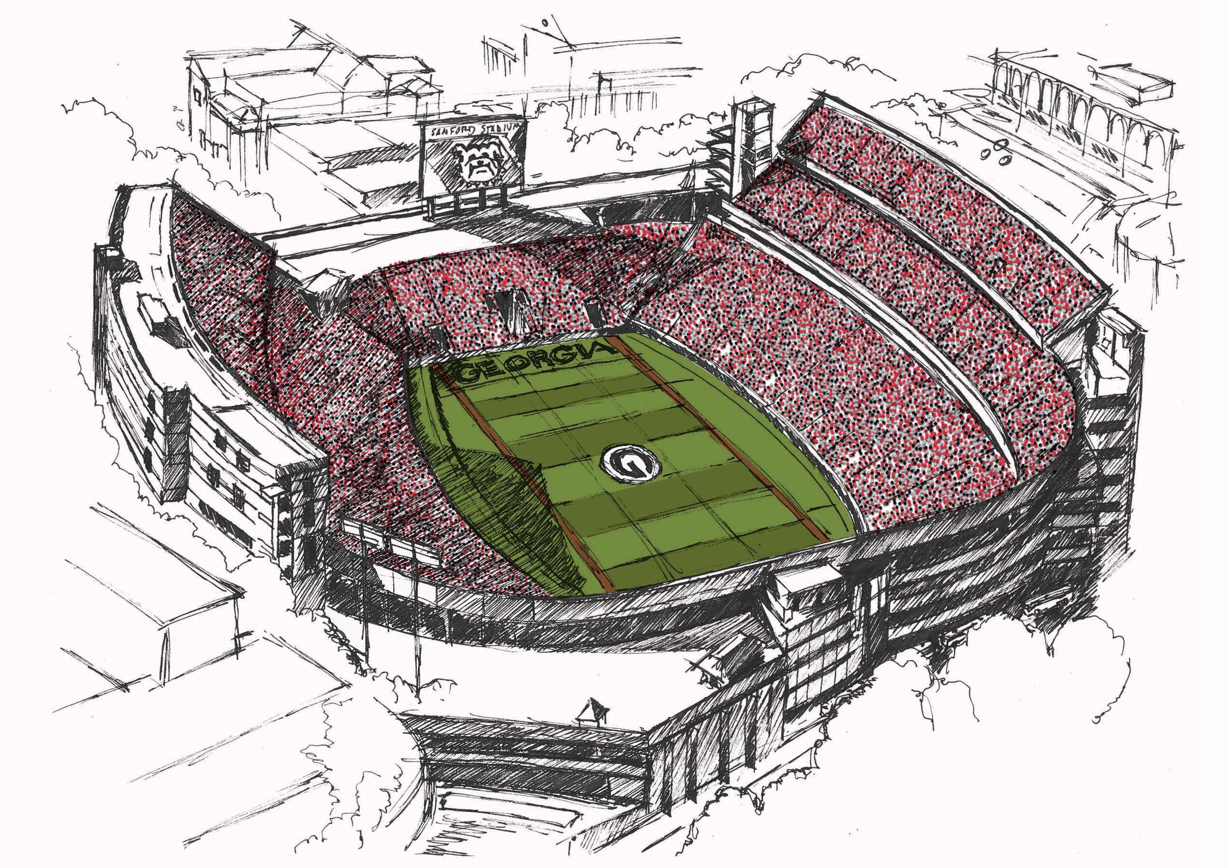 Matt Furie Spora & Spine 鉛筆画 2005年制作 Between the Hedges — David Coston Art